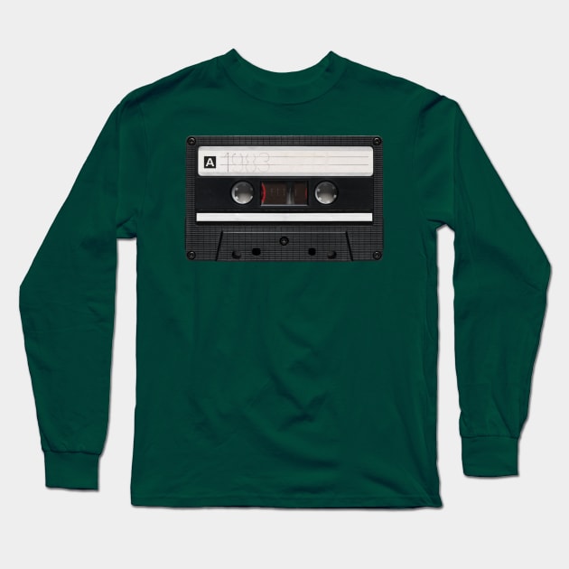 1983 Mix Tape Long Sleeve T-Shirt by Retrofloto